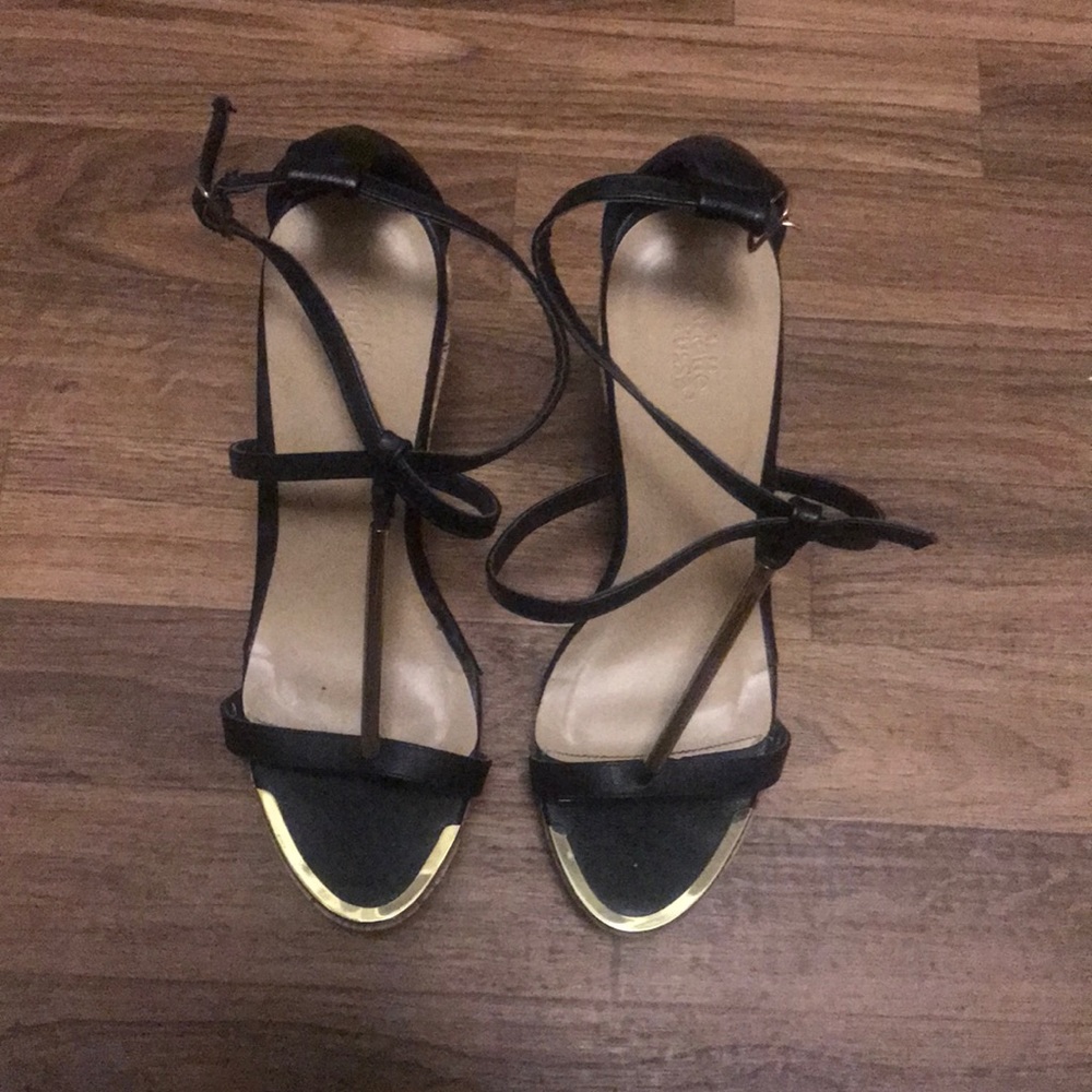 Black and Gold Wedges